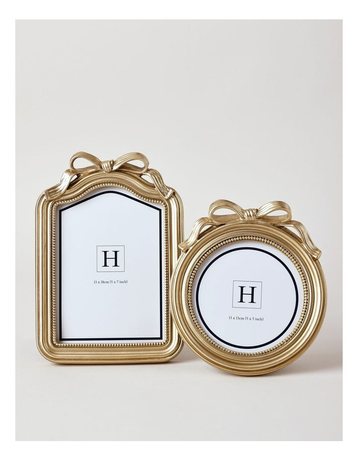Harper Bow Photo Frame 13x18cm in Gold