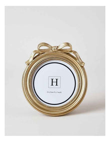 Harper Bow Photo Frame 13x13cm in Gold