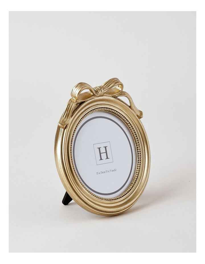 Harper Bow Photo Frame 13x13cm in Gold