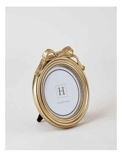 Harper Bow Photo Frame 13x13cm in Gold