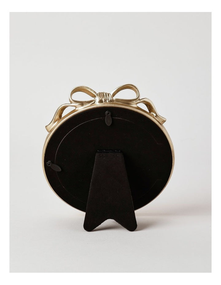 Harper Bow Photo Frame 13x13cm in Gold
