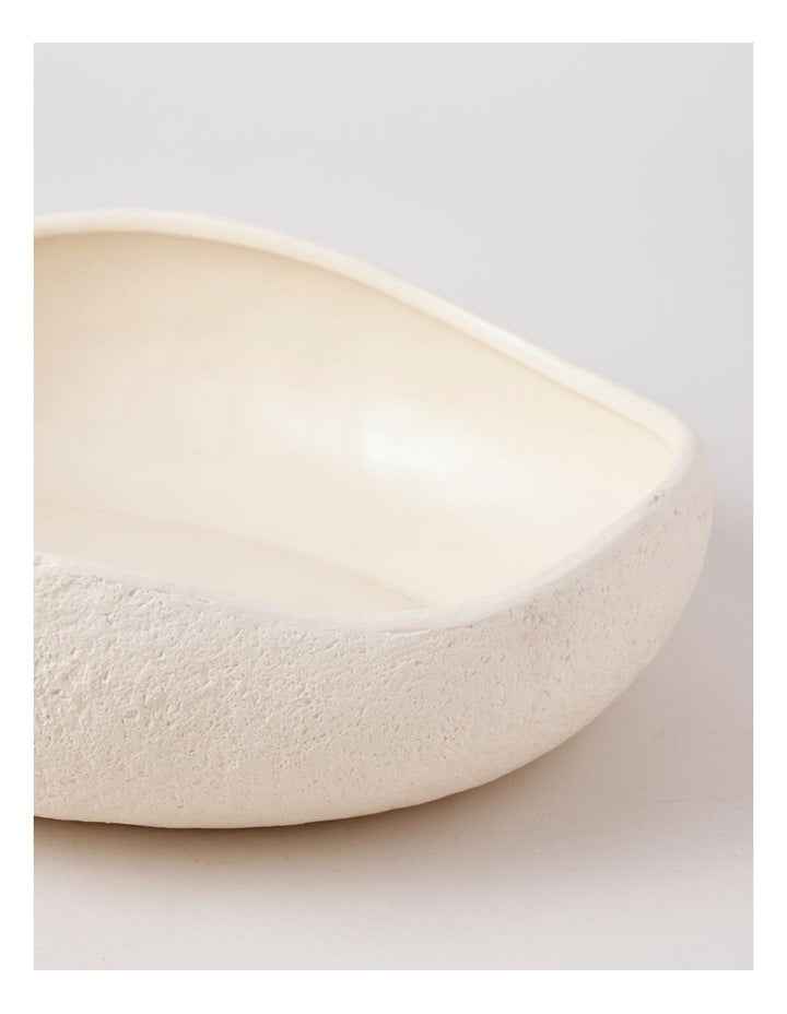 Peninsula Ceramic Wavy Bowl 30cm in Cream