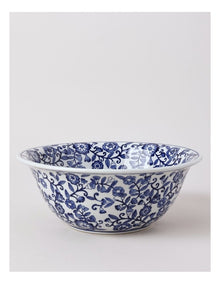 Hand Painted Decorative Bowl 29x11cm in Blue