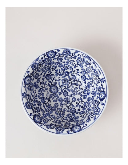 Hand Painted Decorative Bowl 29x11cm in Blue
