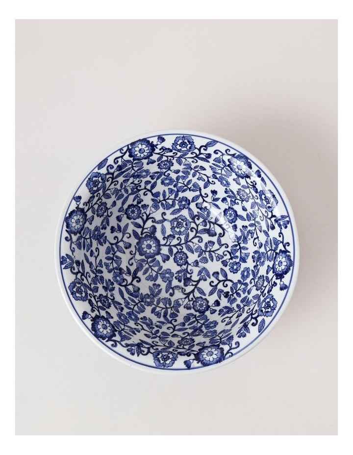 Hand Painted Decorative Bowl 29x11cm in Blue