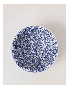 Hand Painted Decorative Bowl 29x11cm in Blue