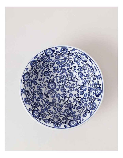 Hand Painted Decorative Bowl 29x11cm in Blue
