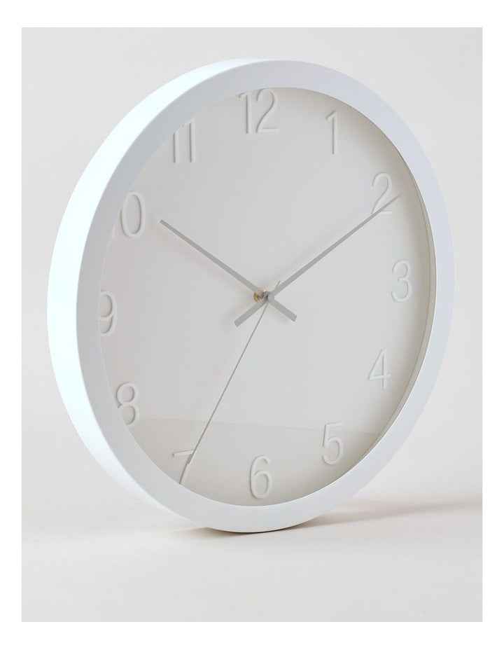 Tatum Clock 40cm in White