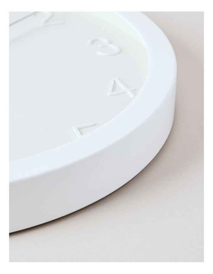 Tatum Clock 40cm in White