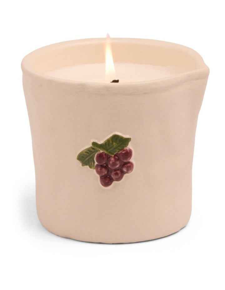Bistro Ceramic Bordeaux Grape Candle