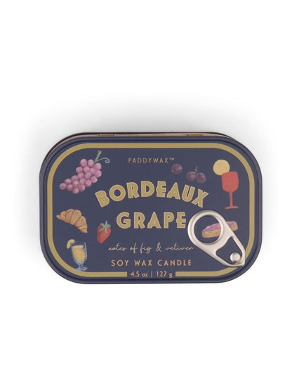 Bistro Printed Bordeaux Grape Tin