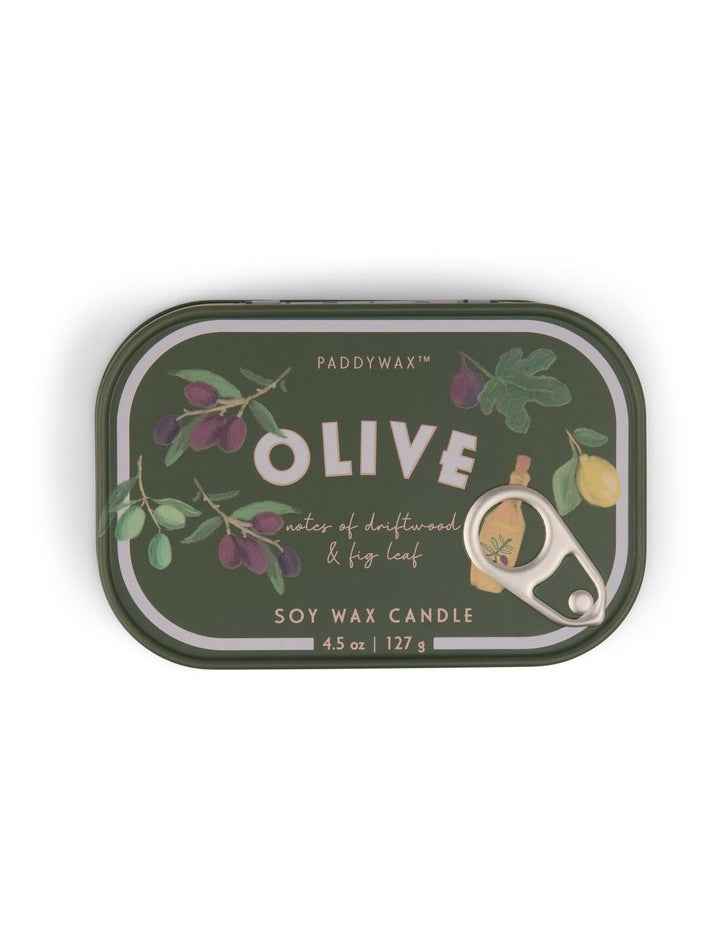 Bistro Printed Fig Tin Candle