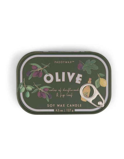 Bistro Printed Fig Tin Candle