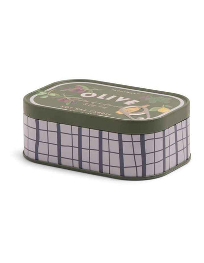 Bistro Printed Fig Tin Candle