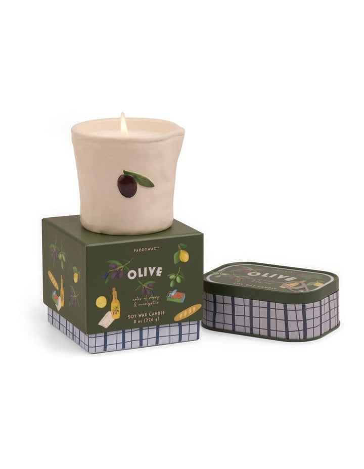 Bistro Printed Fig Tin Candle