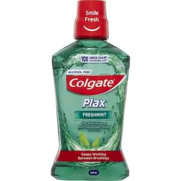 Colgate Mouthwash Freshmint Alcohol Free - Plax 500mL