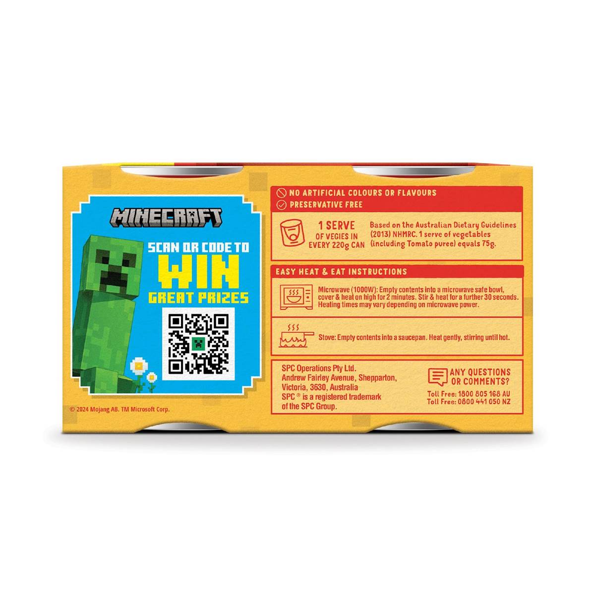 SPC Spaghetti Rich Tomato 4 x 220g