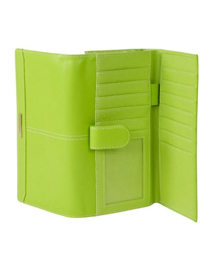 Dakota Large Wallet in Lime