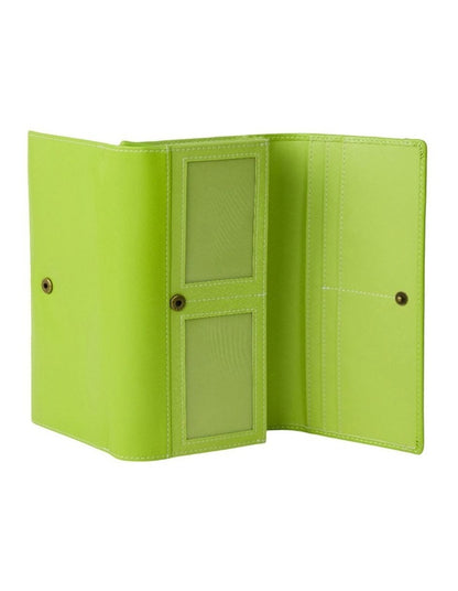 Dakota Large Wallet in Lime