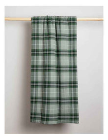 Christmas Blanket in Green Tartan