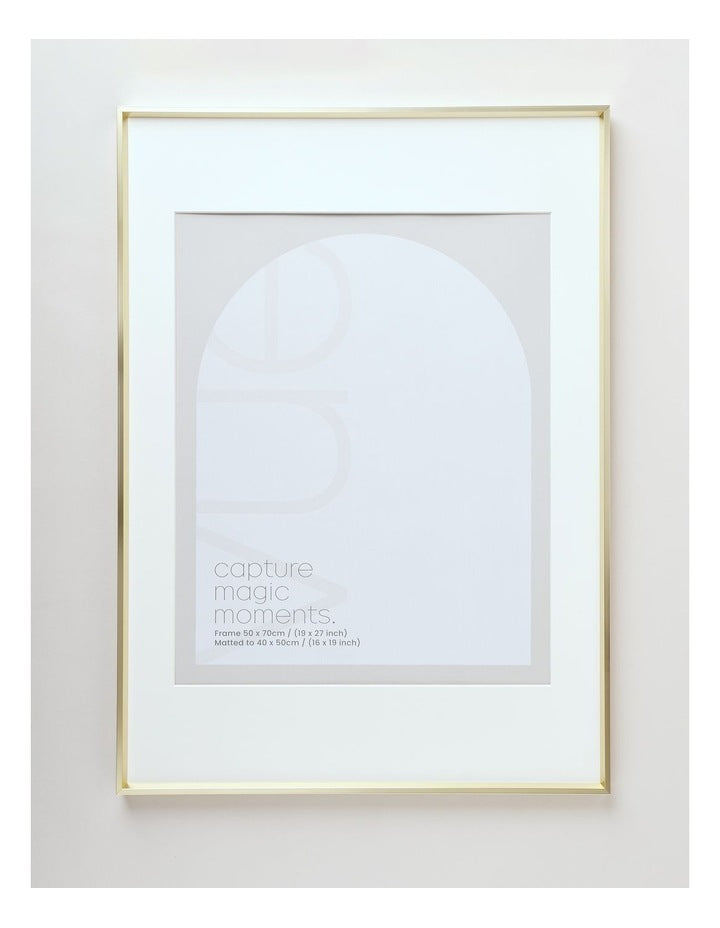 Aluminium Photo Frame 50x70/40x50cm in Gold