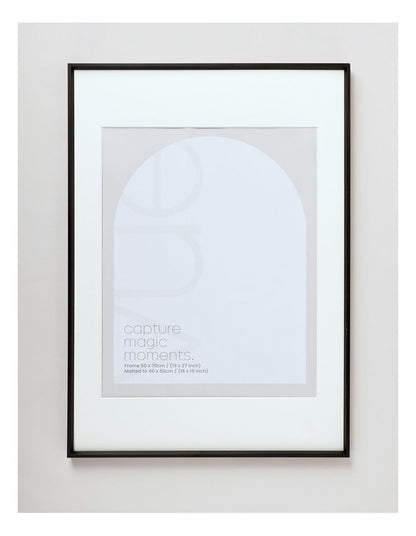 Aluminium Photo Frame 50x70/40x50cm in Black