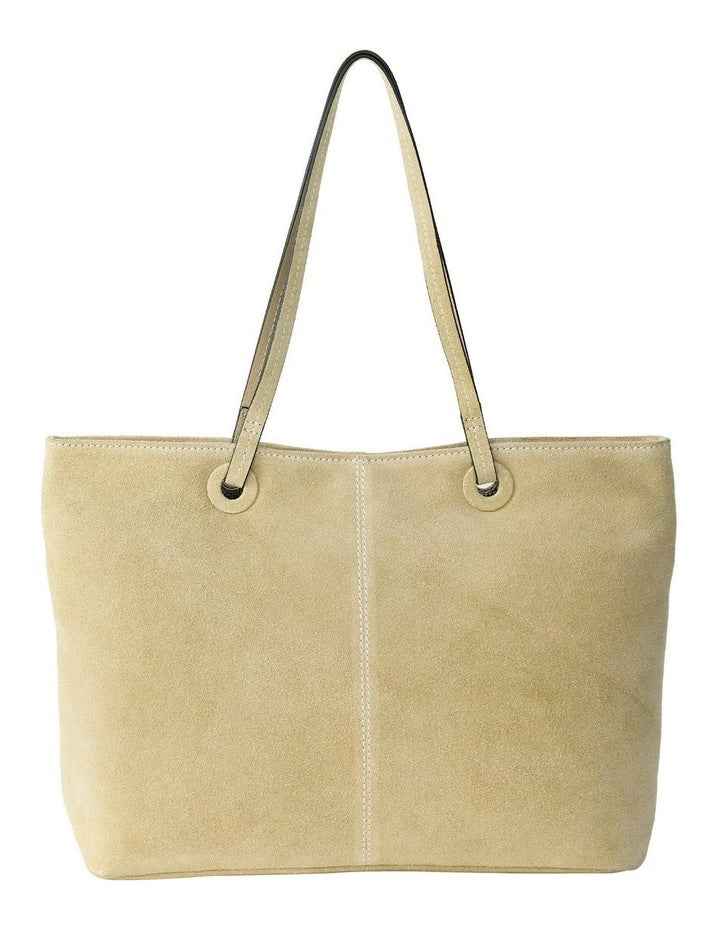 Montego Suede Tote Bag in Taupe