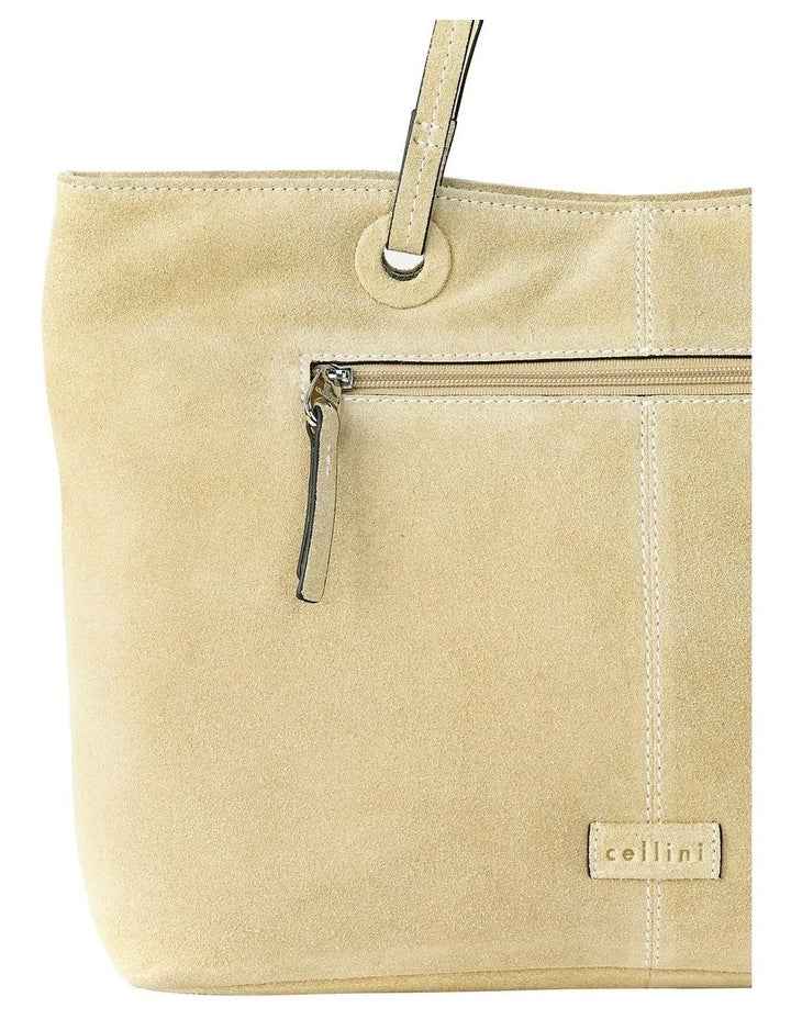 Montego Suede Tote Bag in Taupe