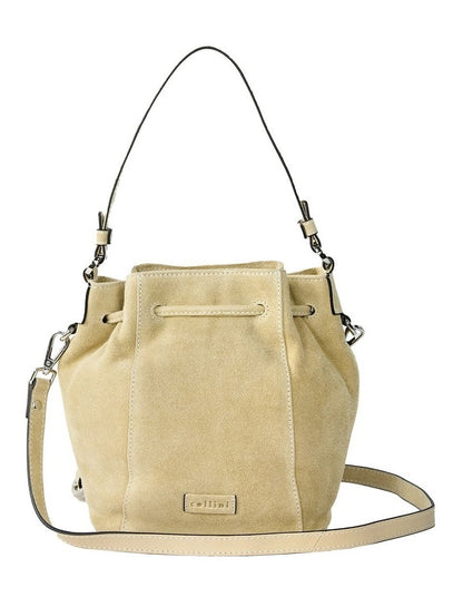Montego Suede Bucket Bag in Taupe