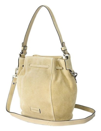 Montego Suede Bucket Bag in Taupe