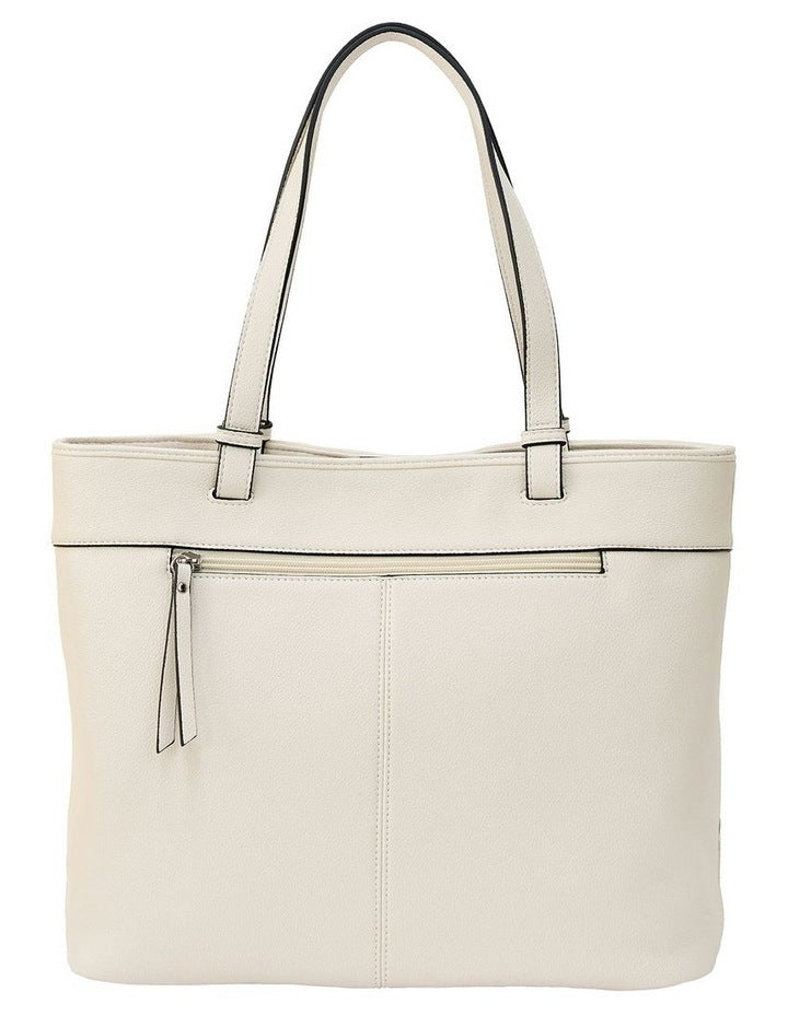 Hallie Tote Bag in Cream
