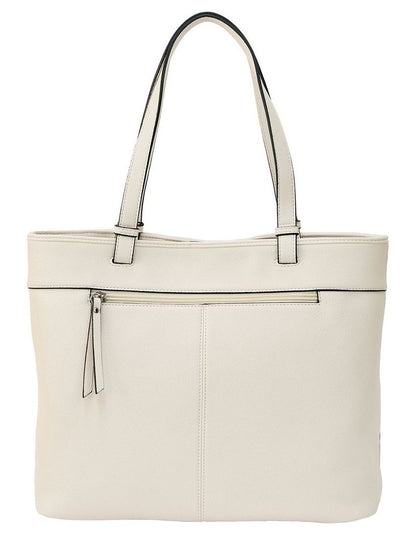 Hallie Tote Bag in Cream