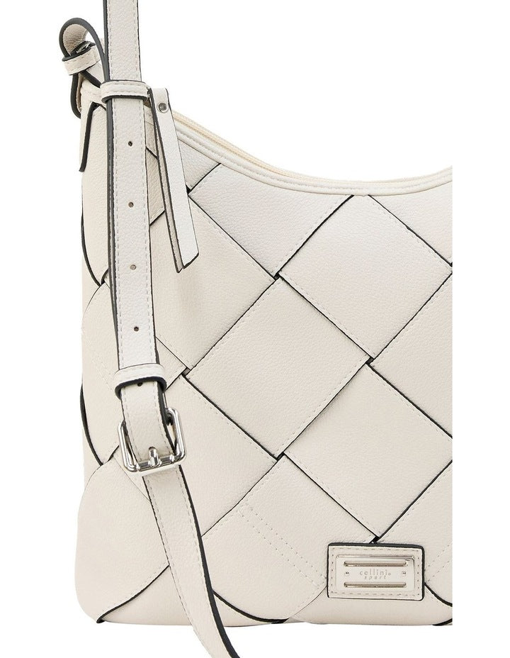 Hallie Crossbody Bag in Cream