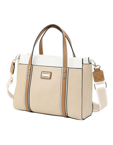 Dani Satchel Bag in Nude Multi