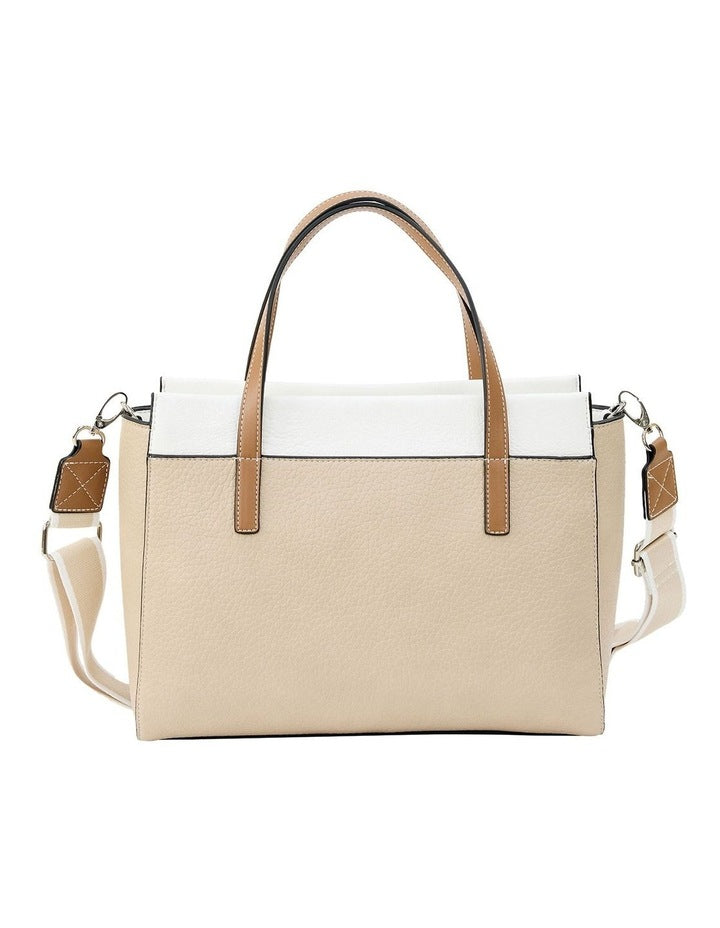 Dani Satchel Bag in Nude Multi