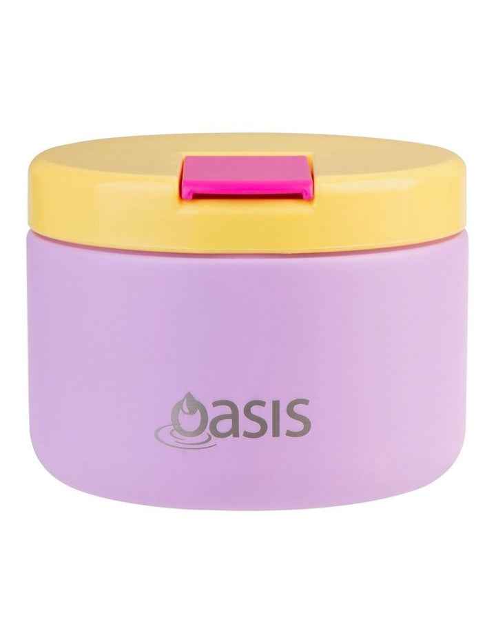Stainless Steel Double Wall Insulated Food Flask with Quick Release Lid 300ml in Bubblegum Pink