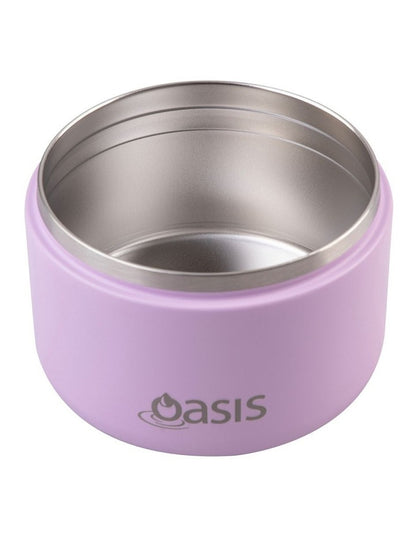 Stainless Steel Double Wall Insulated Food Flask with Quick Release Lid 300ml in Bubblegum Pink