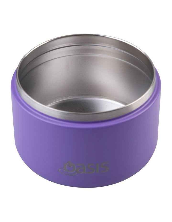 Stainless Steel Double Wall Insulated Food Flask 300ml in Mermaid Purple