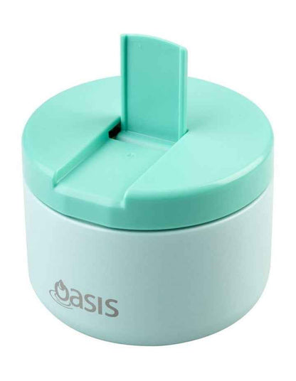 Stainless Steel Double Wall Insulated Food Flask 300ml in Mint