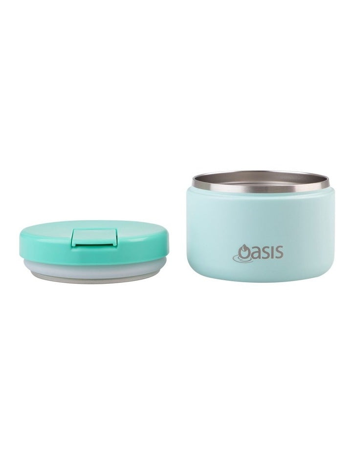 Stainless Steel Double Wall Insulated Food Flask 300ml in Mint
