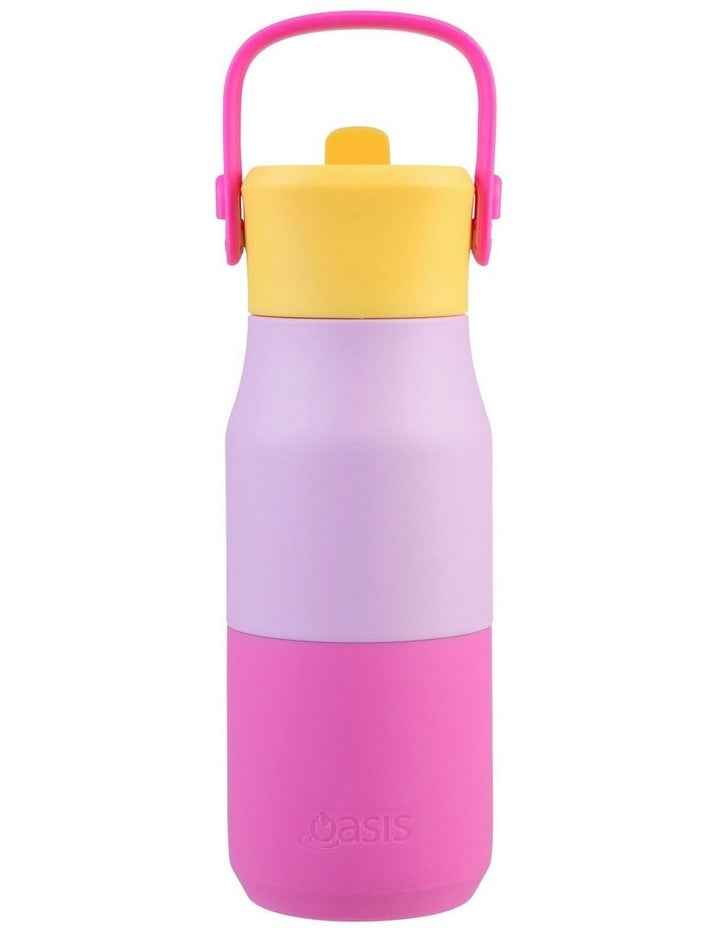 Double Wall Insulated Drink Bottle with Sipper 400ml in Multi