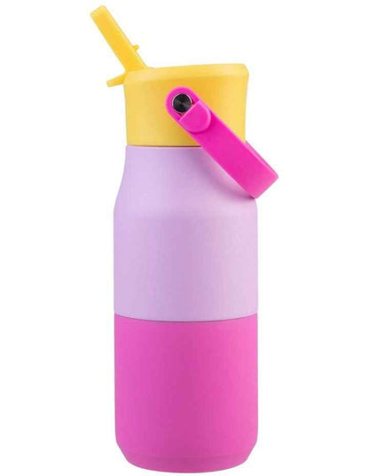 Double Wall Insulated Drink Bottle with Sipper 400ml in Multi
