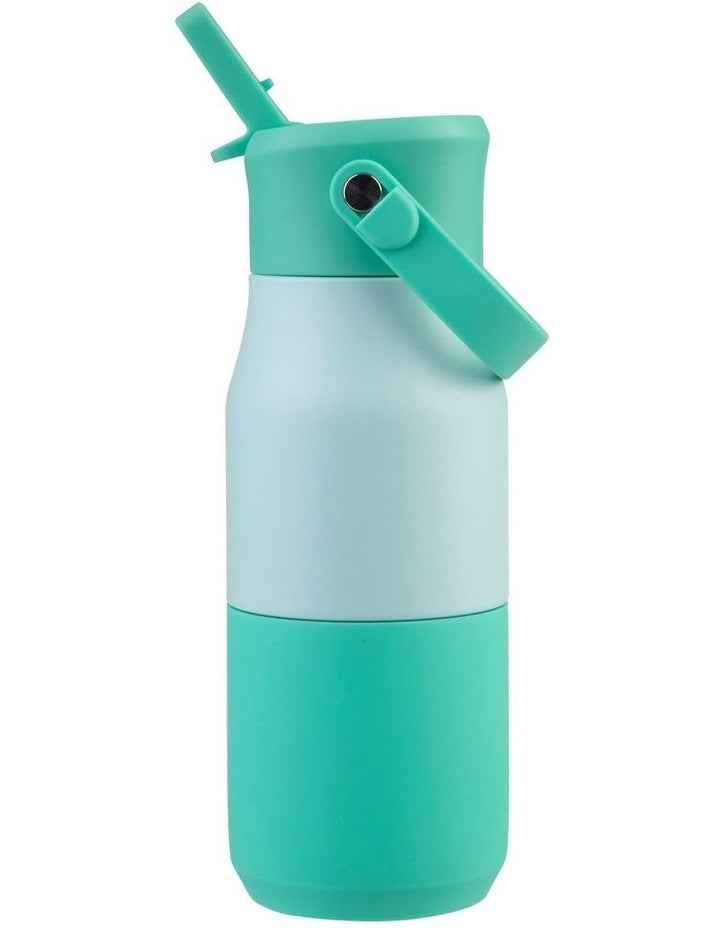 Stainless Steel Double Wall Insulated 'Jnr' Drink Bottle with Sipper 400ml in Mint