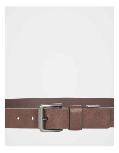 Wallet and Belt Gift Set in Brown
