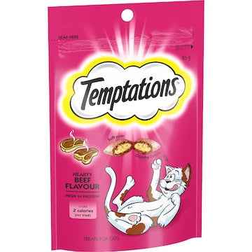 Temptations Cat Treats Hearty Beef 85g