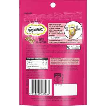 Temptations Cat Treats Hearty Beef 85g