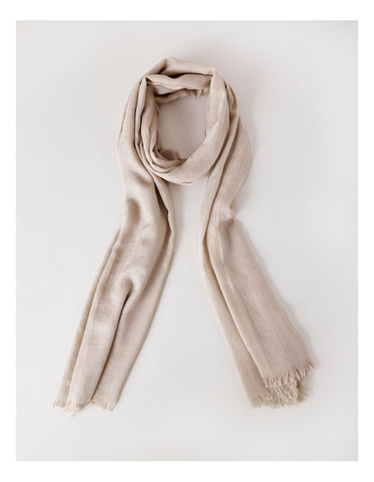 Solid Scarf in Natural