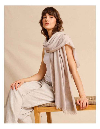 Solid Scarf in Natural