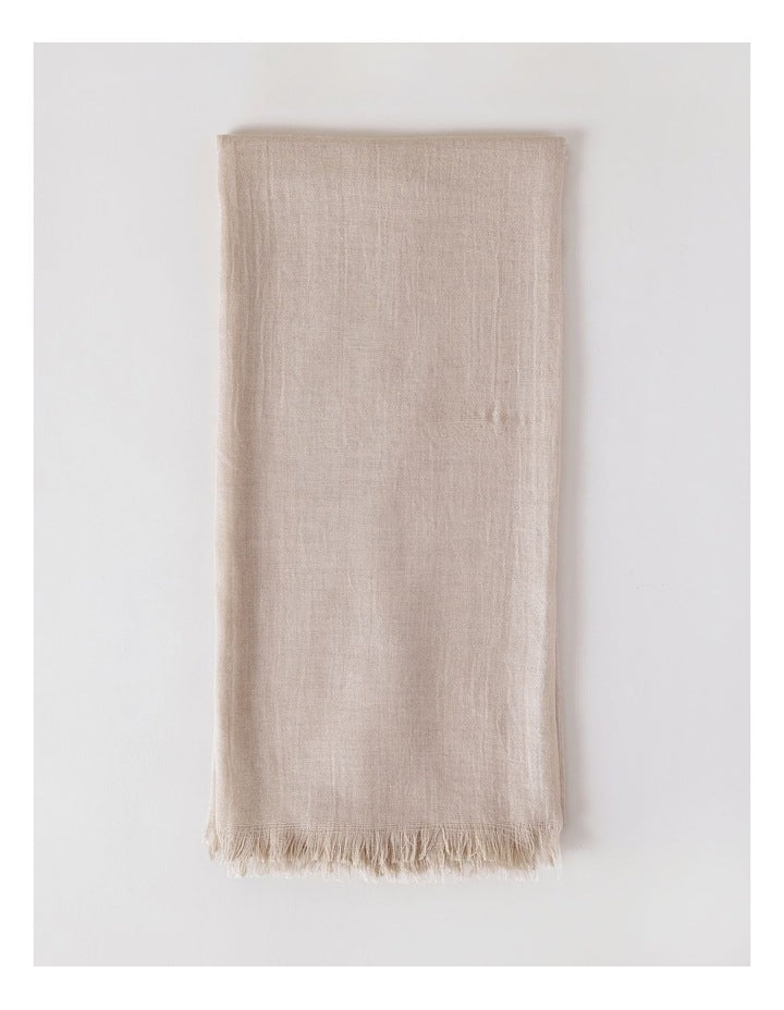 Solid Scarf in Natural