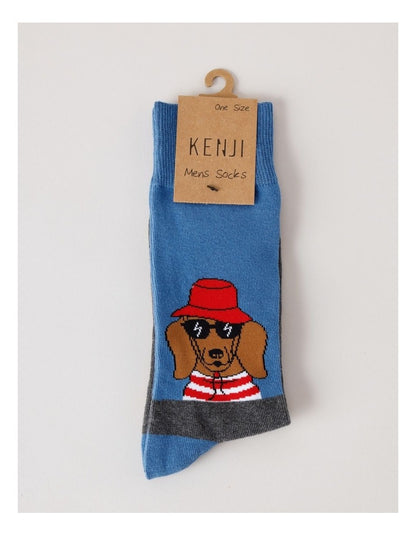 Dog Socks in Parisian Blue